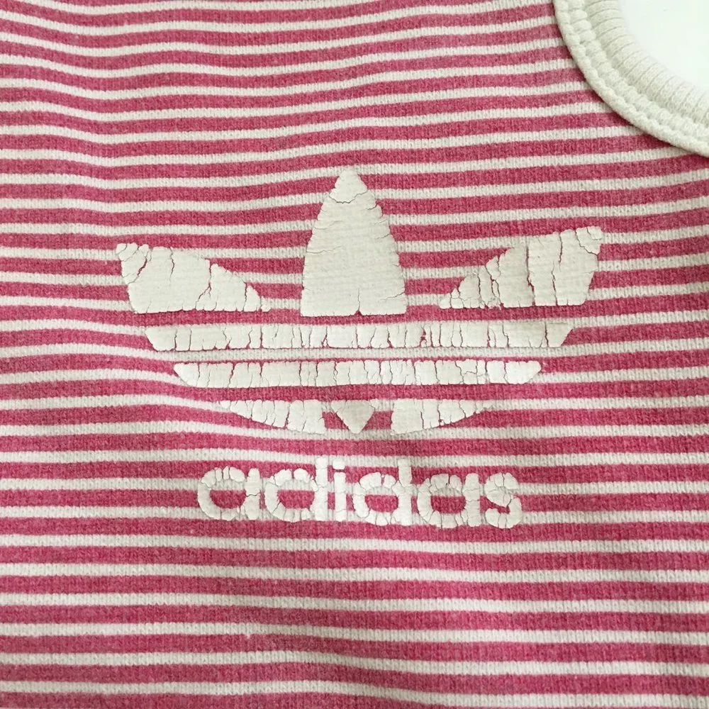 Dog Clothes Vintage Style Red/White Striped Tank Size Medium